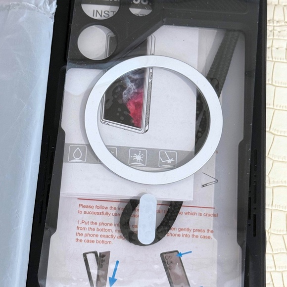 Waterproof 360 Protection-BuiltIn Screen Protectors Front/Back Case S25 Ultra - Picture 4 of 10